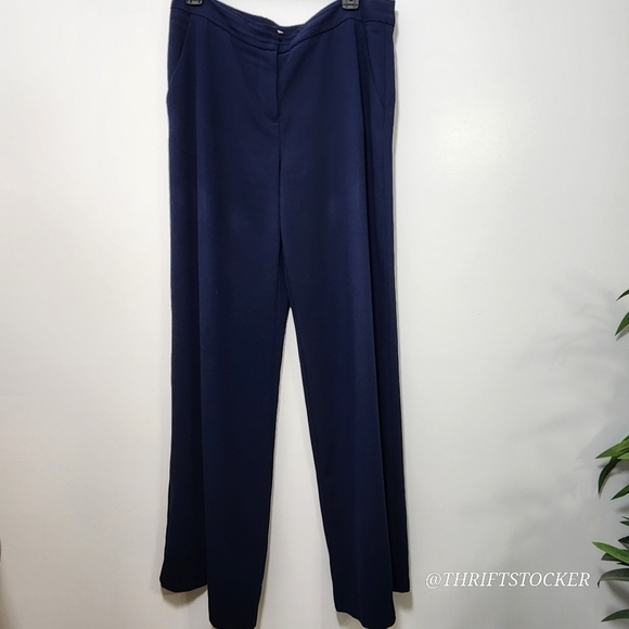 Trina Turk navy blue wide leg pants - Picture 2 of 10